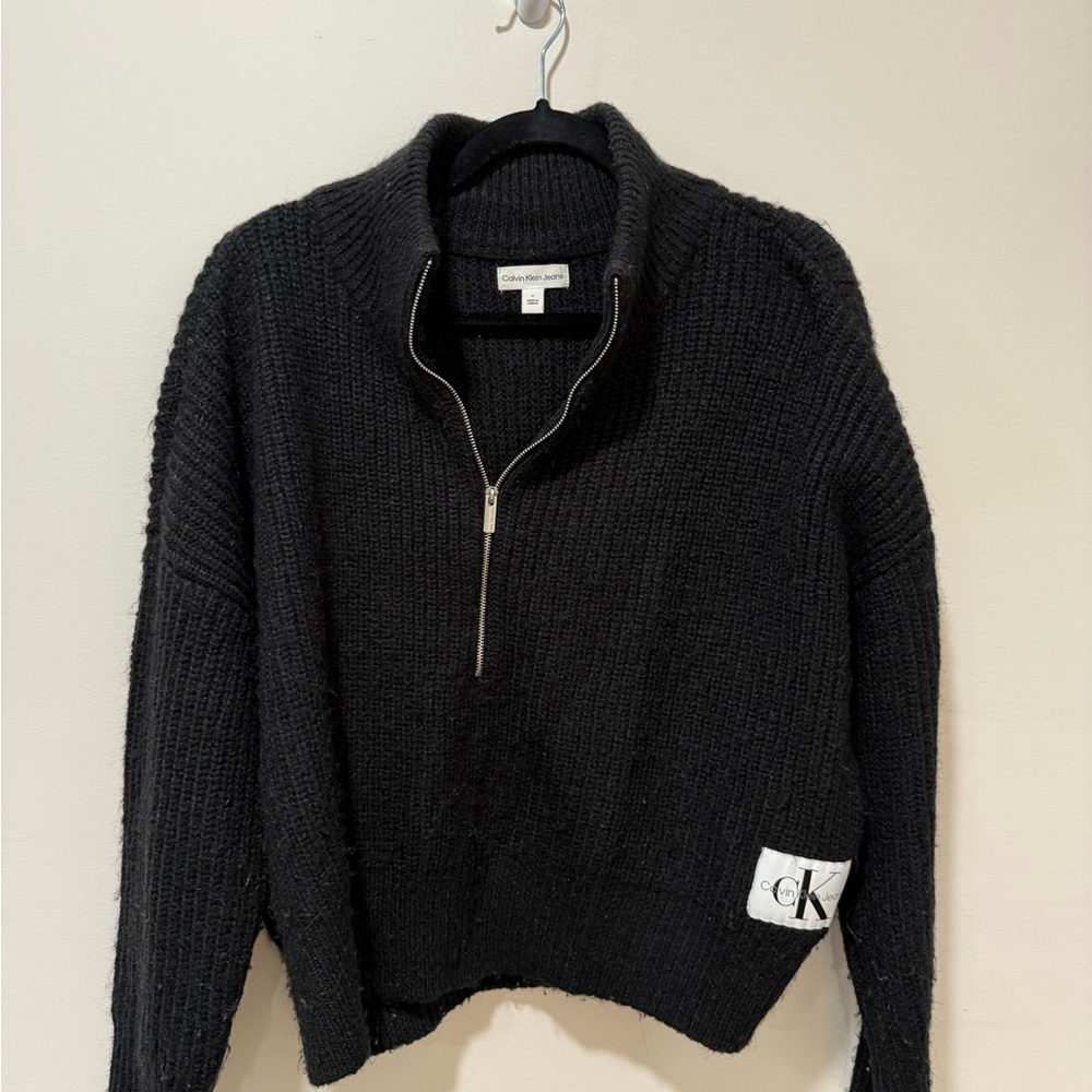 Calvin Klein Jeans Black Turtleneck Sweater
